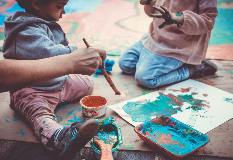 Kreative Angebote für Kinder unter 3